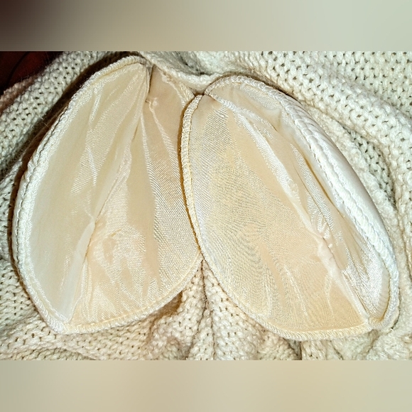 Vintage 70s 80s :: luxurious Ioco Silk Angora Women's Cream Longline Sweater L - Picture 10 of 12